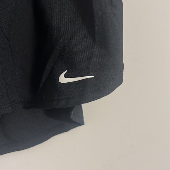 Women's Nike Dri-FIT Running‎ Black Lined Shorts  built in briefs Size Large 🟢 - Picture 3 of 7
